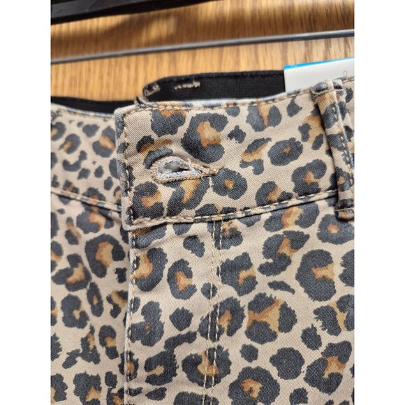 Knox Rose Women's Leopard Print Ankle Skinny Pants Size 8, Comfort Waist - Picture 4 of 12
